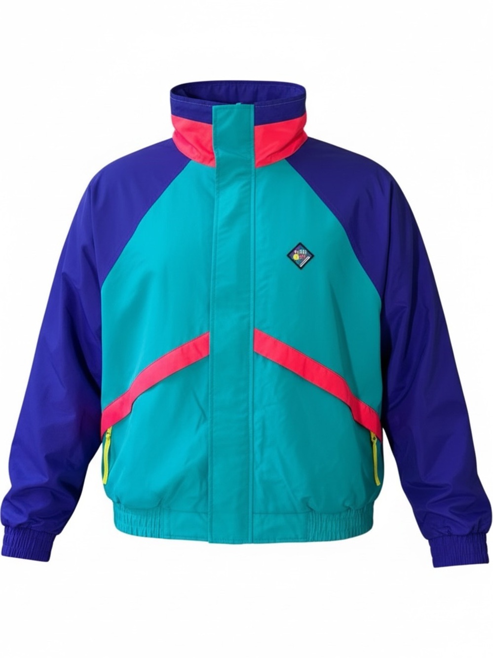Vintage Woolrich Colorblock Windbreaker Jacket Large 90s Gorpcore